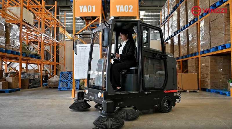 電動清掃車縮短了清掃時間，為公司節省了成本！